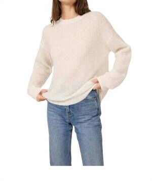 NEW ONE GREY DAY addison pullover top in ivory